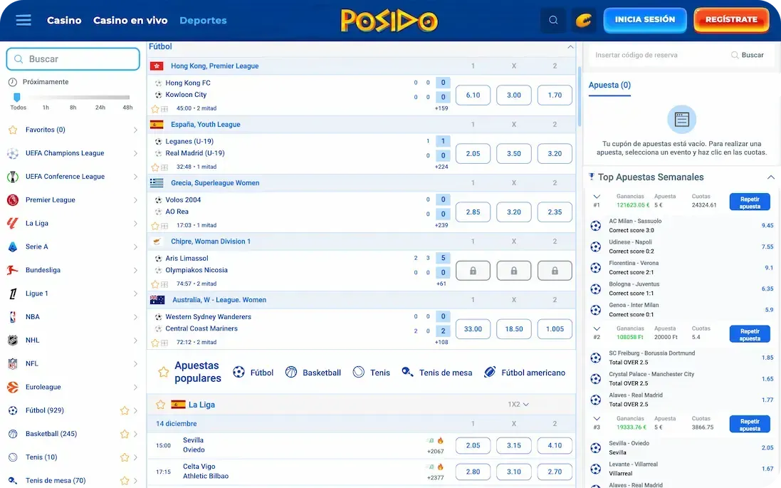 deportes del casino posido