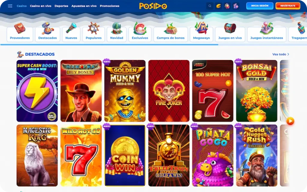 juegos del casino posido